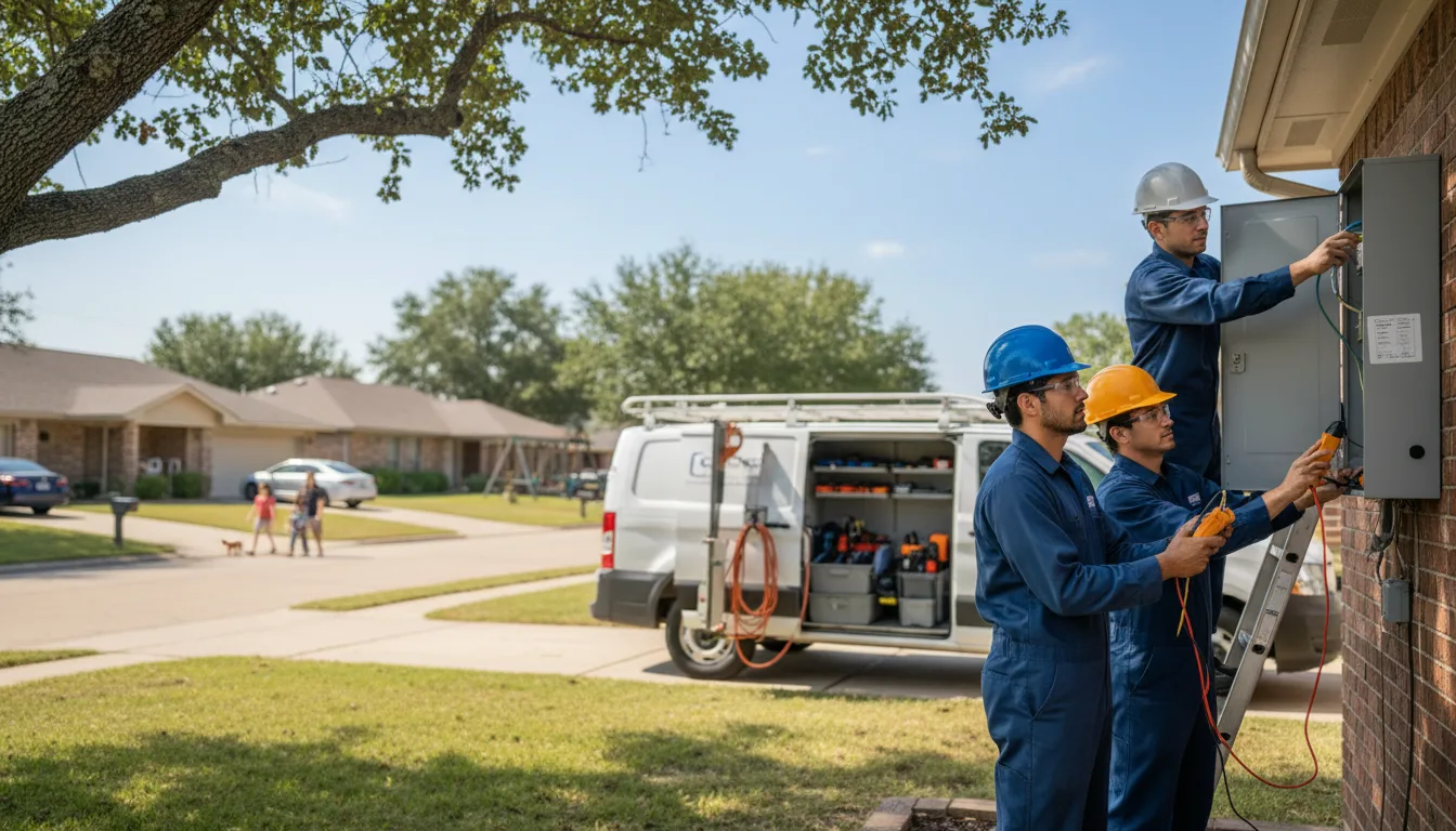 Certified electrician providing emergency electrical services in Caldwell, TX